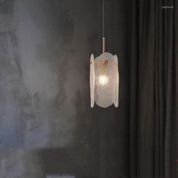 Pendant Lamps E14 Nordic Minimalist Clear Glass Light Modern Bedroom Bedside Dining Living Room Corridor Decor Hanging LED Lightings