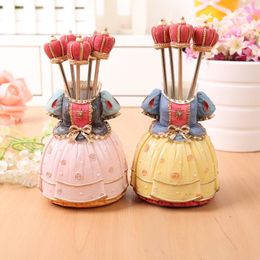 Dinnerware Sets European Fruit Fork Not Embroidered Steel Korean Children Creative Lovely Set Dessert