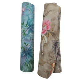 Wallpapers 53cmx10m Nordic Pastoral Floral Wallpaper American Retro Flower Oil Painting Bedroom Background Living Room Household Pure Paper