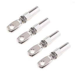 All Terrain Wheels 4 Pieces Stainless Steel Swageless Eye Terminal For 3mm Wire Rope