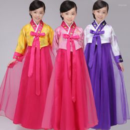 Stage Wear 2023 Real Disfraces South Korean Traditional Court Hanbok Costumes National Children Minority Nationality Dance Clothing