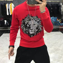 Men's Hoodies Arrival Winter Top Quality Sweatshirt Star Tiger Design Diamond Fashion Casual Plus Size