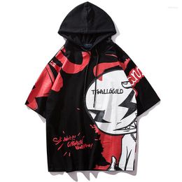 Men's T Shirts Summer Men Cotton Plus Size 2XL- 9XL HipHop Shirt Tees Hoody Casual Short-sleeve Hoodie Print T-shirt 165cm