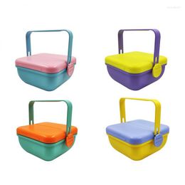 Dinnerware Sets Lunch Box Microwave Heating Possible Portable Partition Salad Bowl Plastic Storage Container Office Bento