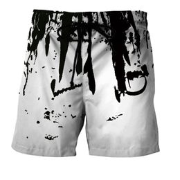 Men's Shorts Arrival Tie-dye White 3d Print Beach Pants Summer Swimwear Men Short Quick-drying Sexy Mens Swim Briefs