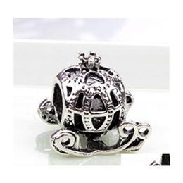 Charms Retro Carriage Alloy Charm Bead Fashion Women Jewellery Stunning Design European Style For Diy Bracelet Necklace 42 W2 Drop Del Dh054