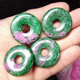 Charms Nature Green Jasper Stone Pendants Donuts Shape 30MM Fashion DIY Jewellery Accessories Wholesale Price Choice Free ShipsCharms