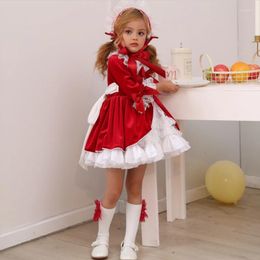 Girl Dresses 4 PCS Spanish Baby Girls Party Dress 2 Years Birthday Autumn Winter Christmas Year Little Kids