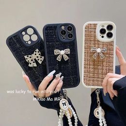 fashion Luxury designer phone cases iPhone 14 12 11 13 pro max simple Mixed Colour Braided cute bow Phone Case Suitable for simple 11 13pro mini XR XS XSMAX 7 8