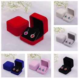 Jewellery Pouches Multicolor Blocked Package Box Ring Stud Earrings Organiser Storage Gift