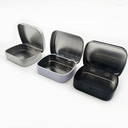 Storage Boxes 1 Pc Small Empty Metal Tin Silver Black White Flip Box Case Organiser For Money Coin Candy Key Container Jar