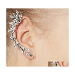 Ear Cuff European Fashion Punk Meniscus Earrings Value High Quality Acrylic Feather With Women Jewellery Wholesale Drop Delivery Otqex