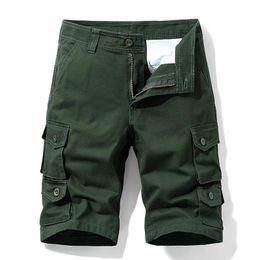 Men's Shorts Summer Baggy Multi Pocket Military Cargo Male Cotton Khaki Mens Tactical Short PantsMen's