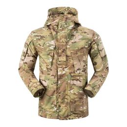 Men's Jackets Tactical Jacket M65 Wind Hood Functional Urban Commuting Men Wear CoatMen's