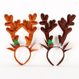 Christmas Decorations Elk Deer Horns Headband Cute Reindeer Antlers Hair Hoops Party Costume Supplies DS