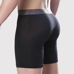 Underpants Long Boxer Men Underwear Sport Boxers Compression Under Layer Short Panties Sexy Breathable Soft