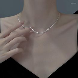 Choker Chokers Korean Light Luxury Super Flash Necklaces Women 2023 Trendy Peach Heart Love Pendant Collarbone Chain Necklace For WomenChoke