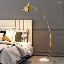 Floor Lamps Living Room Lamp Marble Sofa Side Bedroom Nordic Simple Modern Study Bedside Adjustable Angle