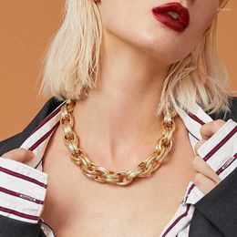 Choker Chokers Link Chain Necklace Collar Statement Gold Sliver Color Chunky Necklaces For Women Fashion Punk Jewelry 2023Chokers Sidn22