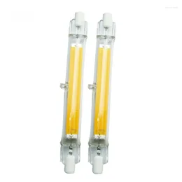 High Powerful LED R7S Glass Tube 118mm 50w 40w 78mm 20w Instead Of Halogen Lamp Cob AC 110V 220V 230V Energy Saving Bulb