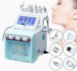 Multifunction 6 in 1 H2O2 hydra oxygen water facial deep cleaning diamonds microdermabrasion machine