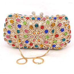 Evening Bags Boutique Charm Full Of High Quality Diamond Fashion Party Mini Purse Clutch Bag Ladies Handbag Shoulder Wallet 88631