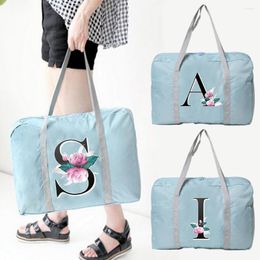 Duffel Bags Fashion Women Shoulder Bag Female Travel Handbag Foldable Large Capacity Luggage Shopping Sport Print Multi-pockets Tote