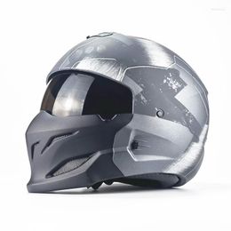 Motorcycle Helmets Retro Scorpion Helmet Nitrinos Vintage Combination Capacete De Moto Cruiser Casco Casque 368