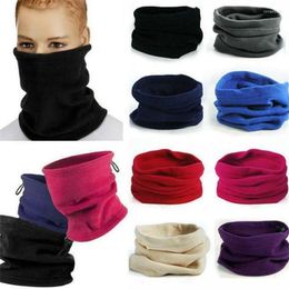 Scarves 1Pc 3In1 Winter Unisex Women Men Sports Thermal Fleece Scarf Snood Neck Warmer Face Mask Beanie Hats High QualityScarves Rona22