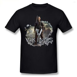 Men's T Shirts King Ragnar Lothbrok Shirt Big Size O-neck Cotton Custom Short Sleeve T-shirt