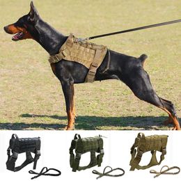 Dog Collars Tactical Harness Military Clothes K9 Service Vest Dogs Accessories For