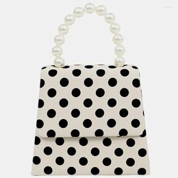 Evening Bags Designer Pearl Bucket Small Chain Handbags Elegant Crossbody Women Shoulder Bag France Style Cross Body