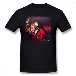 Men's T Shirts Kakegurui Yumeko Jabami Compulsive Gambler Kawaii Anime Shirt Oversized O-neck Cotton Custom Short Sleeve