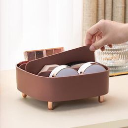 Storage Boxes Fashion Eye Shadow Box Air Cushion Powder Desktop Organiser Lipstick Makeup Rack Cosmetics Separate Small