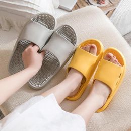 Slippers Summer Massage Indoor Non-slip Bath Slides Men And Women Platform Comfortable Sandals Beach Flip Flops For 2023