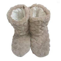 Women Socks 1 Pair Thick Slipper Warm Ultra-plush Anti-slip High B9s4 Long Floor Winter Indoor Boots S3d5