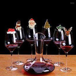 Christmas Decorations 10pcs Drink Glass Charms Cocktail Markers Party Cups Identifiers Wine Marker