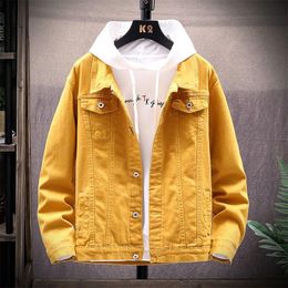 Men's Jackets Spring And Autumn Casual Denim Slim Workwear Fashion Trend JacketsMen's