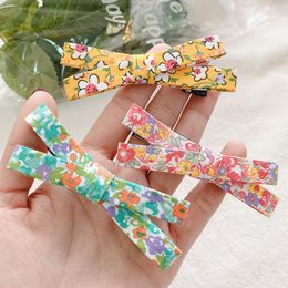 Hair Accessories Children Cute Colours Floral Cross Bow Ornament Clips Girls Lovely Sweet Barrettes Hairpins Kids