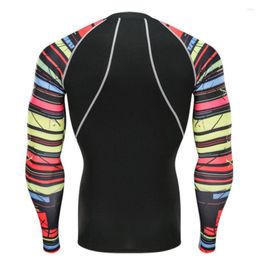 Men's T Shirts COMPRESSION SUIT 2023 Winter Thermal Underwear Base Layer T-shirt Leggings 2 Piece Tracksuit Men Rash Guard MMA