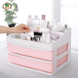 Storage Boxes Msjo Makeup Organiser Plastic Cosmetic Drawer Box Desktop Display Stand Rack Holder For