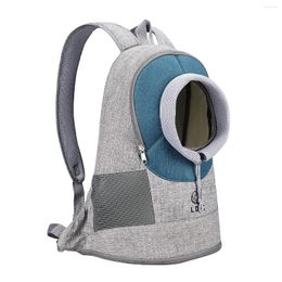 Dog Car Seat Covers Portable Out Double Shoulder Travel Backpack Outdoor Pet Carrier Bag Front Chest Mesh Head Supplies