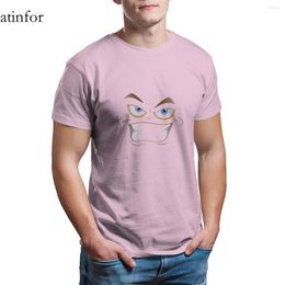 Men's T Shirts Men S Naughty Cheerful Face T-Shirt Print Short Sleeve Graphic Oversized Round Collar Tshirts 26002