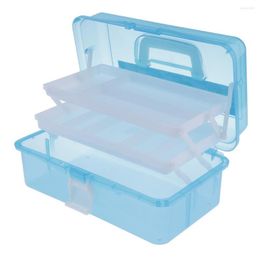 Storage Boxes Three-layer Household Toolbox Pencil Box Picture Tool Plastic Art Supply Craft