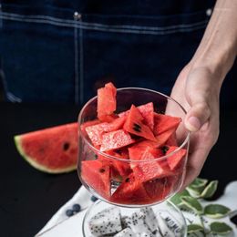 Bowls Small Bowl Simple Transparent Glass Vinegar Seasoning Dish Sauce Salt Snack Plates Fruits Dessert