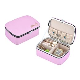 Jewellery Box PU Leather Small Jewellery Organiser for Women Girls Display Storage Holder Boxes