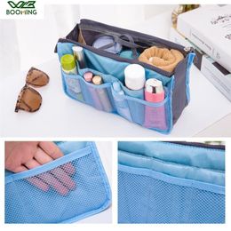 Storage Boxes WBBOOMING Fashion Travel Bag Zipper Portable Lady Makeup Cosmetic Insert Women Nylon Organiser