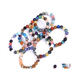 Charm Bracelets Natural Stone Bracelet High Quality Yoga Bead For Women Men Jewellery Fashion Accessories Gift Dhs H4A F Drop Delivery Dh6Ua