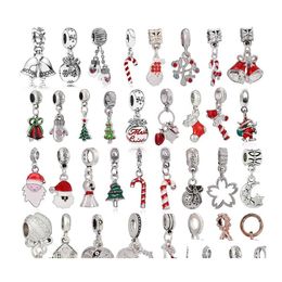 Alloy Sparkling Hand Christmas Cartoon Loose Beads Fit Original Charms Bracelets Women Jewellery Diy Making Gift Drop Delivery Otgh0