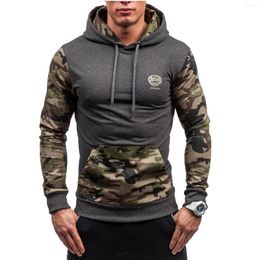 Men's Hoodies ZOGAA Mens Casual Fashion Streetwear Stitching Camouflage Cotton Military Sweatshirts Men Plus Size XS-5XL Hoodie